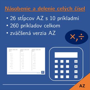 Násobenie a delenie celých čísel | matematika | 26 stĺpcov