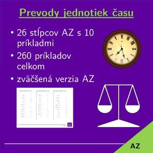 Prevody jednotiek času | matematika | 26 stĺpcov 