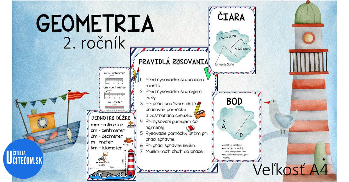 Geometria námorníkov pre 2. ročník - Geometria | UčiteliaUčiteľom.sk